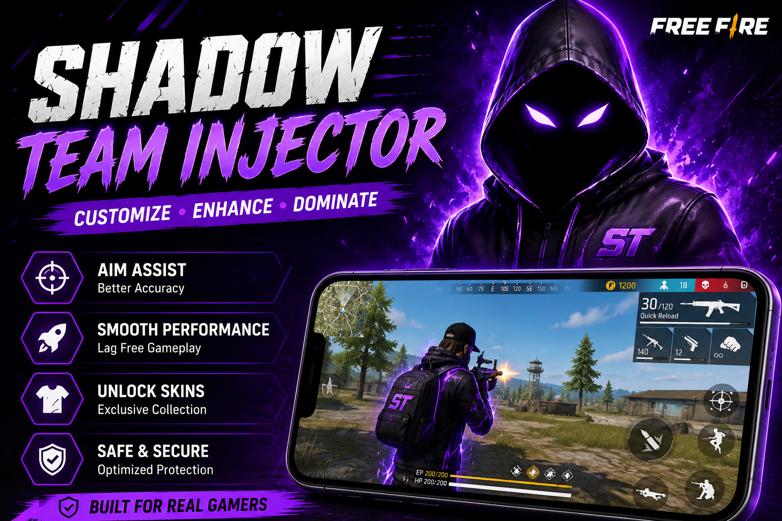 Shadow Team Injector Free Fire